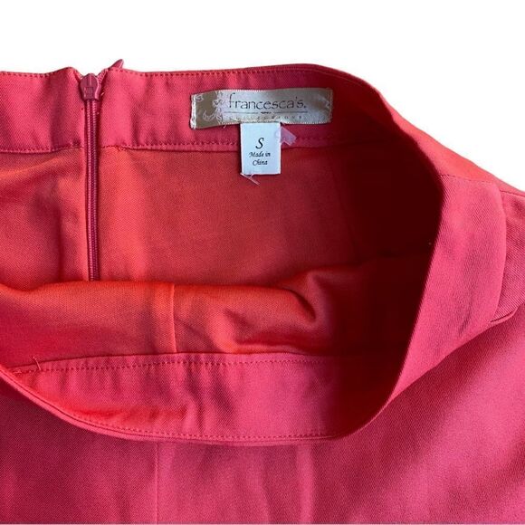 Francesca’s Collection Coral Shorts Size Small Pockets - Picture 3 of 3